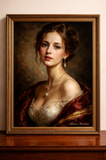 Portrait of a noblewoman in silk