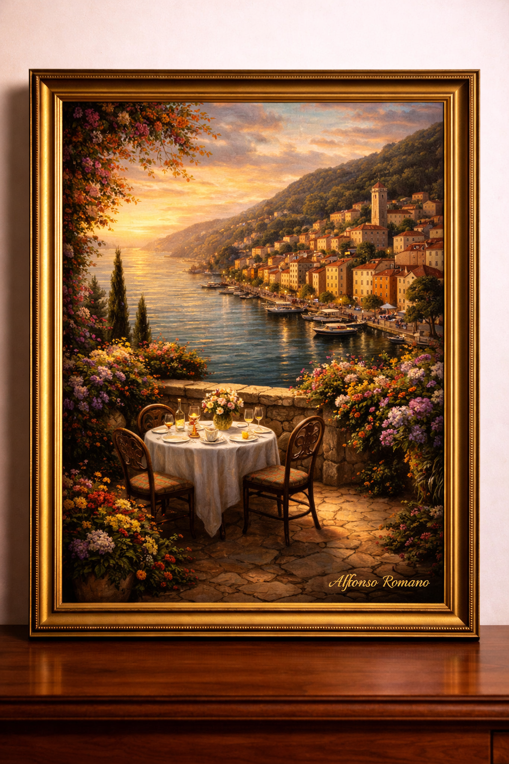 Mediterranean sunset elegance