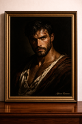 Classical portrait in gilded frame
